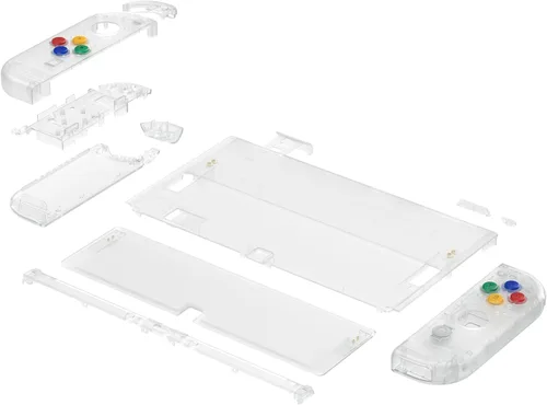Vista 61 de eXtremeRate DIY Full Set Shell for Nintendo Switch OLED, Replacement Console Back Plate & Kickstand, Custom NS Controller Housing with Full Set