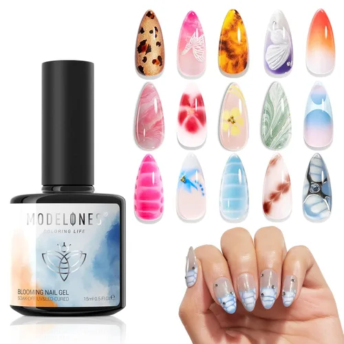 Vista 34 de Modelones Esmalte de uñas en gel con purpurina, brillo plateado reflectante, mix de purpurina brillante, gel transparente con destellos de confeti
