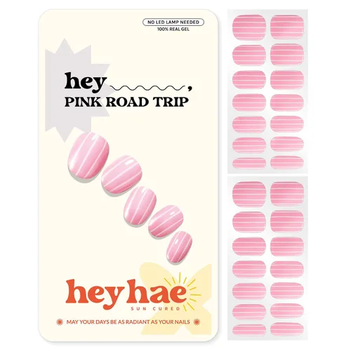 Vista 30 de Heyhae Paquete surtido de tiras de uñas de gel semicuradas (paquete de 4) No necesita lámpara LED Fácil de aplicar y quitar, calidad de salón