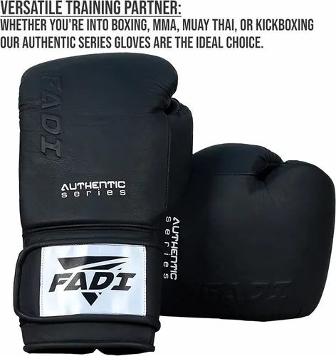 Vista 6 de Guantes de boxeo A1 Pro – Guantes de entrenamiento de piel de vaca auténtica para hombres y mujeres Ideal para boxeo, Muay Thai, kickboxing, MMA
