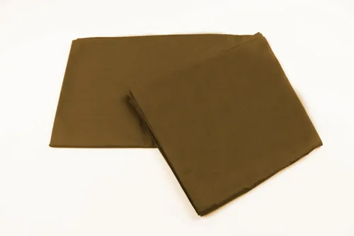 Vista 2 de Funda de almohada de algodón 100% con cierre, 21 pulgadas x 54 pulgadas Marrón