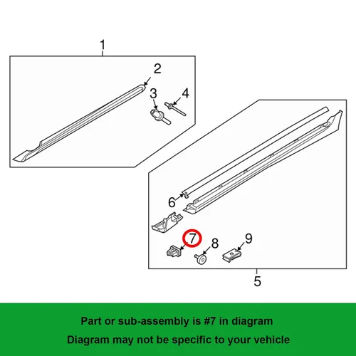 Vista 3 de Clip de moldeo basculante 31214496, 8678010 para Volvo S40 S80 V70 XC60 XC70 2007-2017