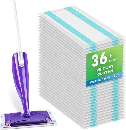 Vista 14 de 50 almohadillas desechables para mopa Swiffer Power Mop Pads Paquete de 50 púrpura