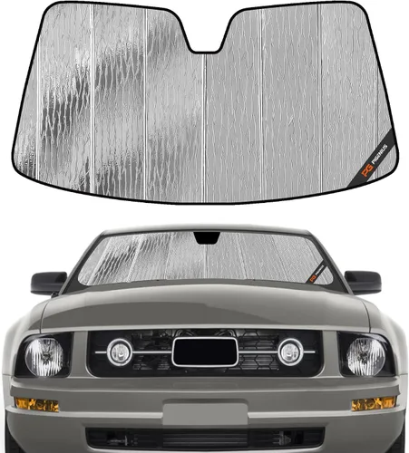 Vista 18 de Pigenius Parasol de parabrisas para Ford Mustang Coupe 2005-2009 - Salvaguarda