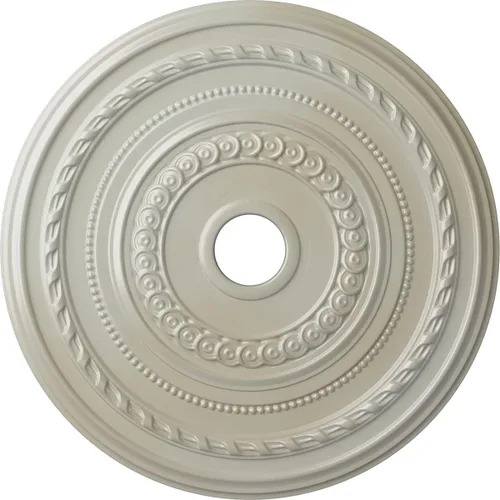 Vista 47 de Ekena Millwork CM25COFCS Cole Medallón de Techo, 25 3/8"OD x 3 3/8"ID x 1 3/8"P, pintado a mano Flash Cobre