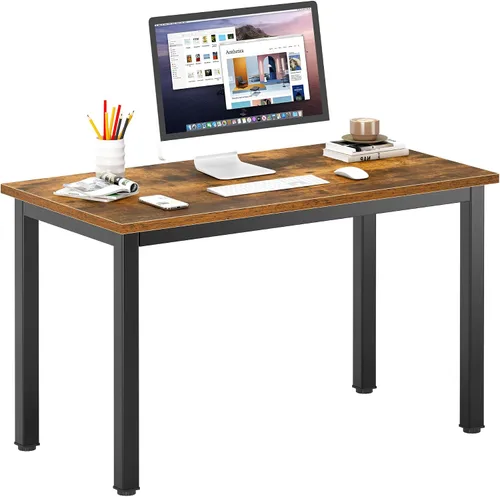 Vista 9 de DlandHome - Escritorio pequeño para computadora de 31.5 pulgadas para oficina en casa, color negro