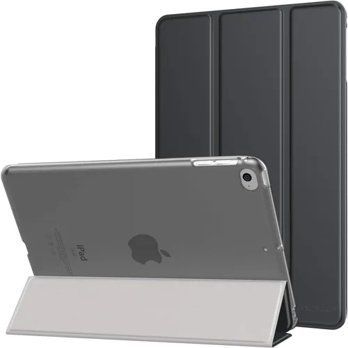 Vista 17 de MoKo Funda para iPad mini 5 2019/Mini 4 2015 (5ta/4ta Generación 7.9 pulgadas), funda delgada y ligera con soporte, con protector traslúcido