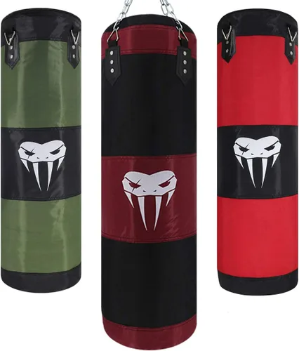 Vista 8 de SOTF Juego de boxeo pesado para adultos, saco de boxeo colgante resistente, sin relleno