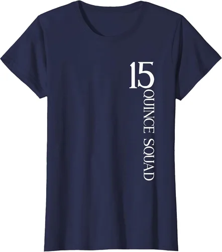Vista 12 de Quince Squad Quinceanera 15th Birthday - Camiseta de quinceañera para niñas Asphalt Grey