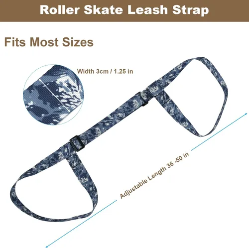 Vista 3 de Cosmos Correa ajustable para patinaje de patinaje, correa de portador de botas de esquí, correa de hombro para patines de hielo