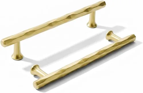 Vista 35 de Paquete de 1 tirador de gabinete de bronce aceitado martillado de 12 Bronce frotado con aceite