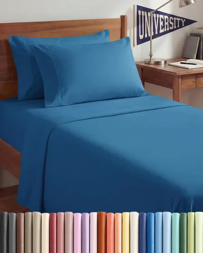 Vista 120 de Juego de sábanas Twin de 4 piezas - Cómodo, transpirable y refrescante - Juego de ropa de cama de lujo de hotel ultrasuave con bolsillos profundos