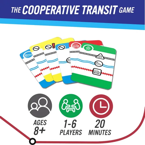 Vista 2 de Calliope Juegos Mass Transit - Juego familiar cooperativo - Diversión de ritmo rápido para niños y adultos - 1-6 jugadores - de The Makers of Tsuro