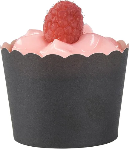 Vista 9 de Restaurantware Paquete de 200 moldes de papel para cupcakes de 3.38 onzas, resistentes a la grasa, festoneados para horno, elegantes tazas