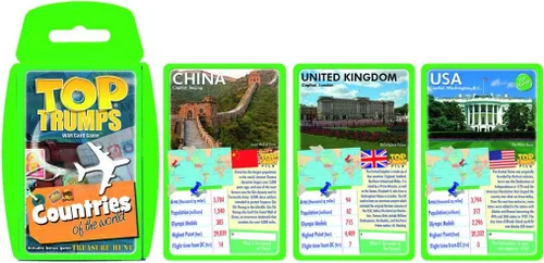 Vista 2 de Places and Locationss Top Trumps Juego de cartas, juegos de cartas educativos (versión en inglés)