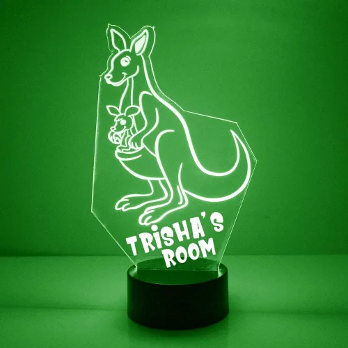 Vista 9 de Lámpara de luz nocturna con letrero LED de león personalizado con control remoto, pantalla iluminada con nombre o imagen personalizada