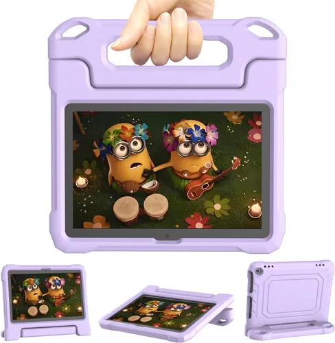 Vista 7 de DJ&RPPQ Funda resistente a prueba de golpes para niños, resistente (incompatible con Sony Nokia de 8 pulgadas) con soporte para niños, color negro