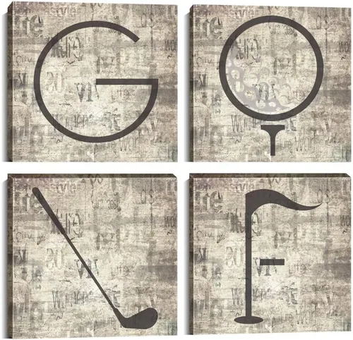 Vista 15 de Pankila Imágenes artísticas para pared de campo de golf, póster en lienzo impreso de golf de Estados Unidos, decoración de pared para sala de estar