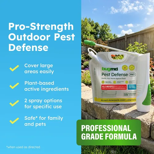 Vista 10 de BugMD Pest Defense Pro - Spray de aceite de menta para insectos y repelente de mosquitos para patio al aire libre – Ant Killer & Garrapatas Spray