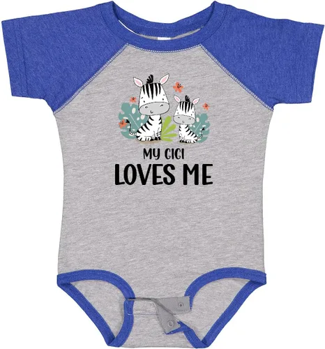 Vista 8 de inktastic Body para bebé Zebra My Gigi Loves Me