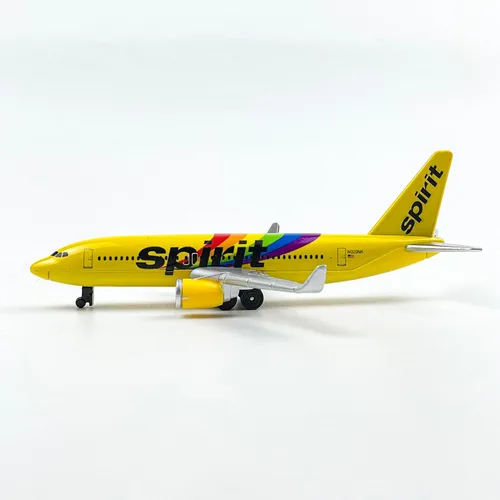 Vista 2 de AVIAMUSE Spirit modelo de avión, avión de librea arco iris, adecuado para colección y exhibición