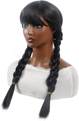 Vista 3 de IDOTTA Girls Black Costumes Dress For Kids Family Halloween Princess Cosplay Party Christmas Party With Wigs Belt