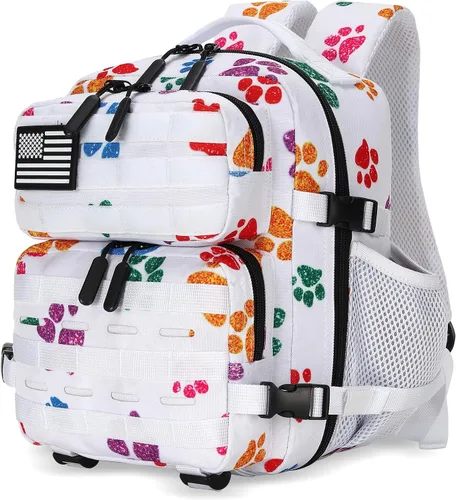 Vista 22 de Mini mochila táctica de 9L para hombres y mujeres, mochila táctica pequeña para senderismo, bolsa táctica pequeña, paquete de fitness, Negro