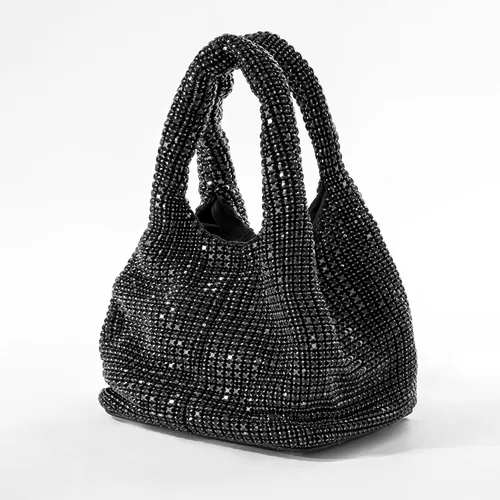 Vista 2 de BABEYOND Bolsos de mano para mujer Bolsas de noche brillantes con purpurina y diamantes de imitación portátil para fiesta, baile de graduación, boda