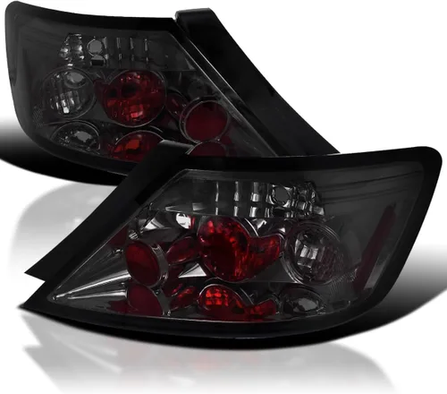 Vista 10 de SPEC-D TUNING - Luces traseras negras compatibles con Honda Civic Coupe 2 puertas 2006-2011, conjunto de izquierda + derecha