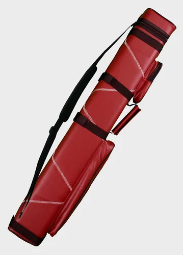 Vista 7 de Accuplay Funda rígida para tacos de billar 3x6, elija negro, marrón, rojo blanco, azul blanco o negro blanco