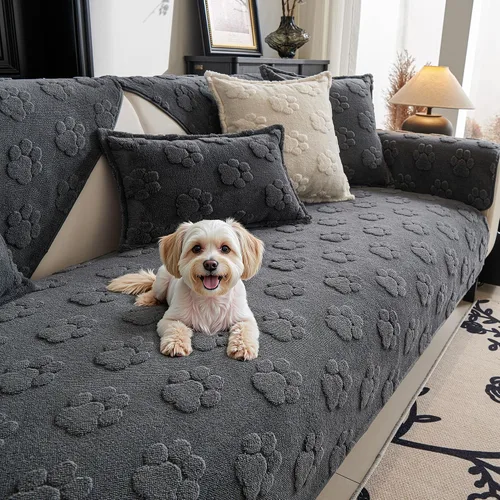 Vista 12 de MYSKY HOME Funda para Silla Sofá Seccional, Funda para Sofá Lavable, Fundas para Sofá de 2 Cojines, Protector de Muebles Antideslizante Fundas