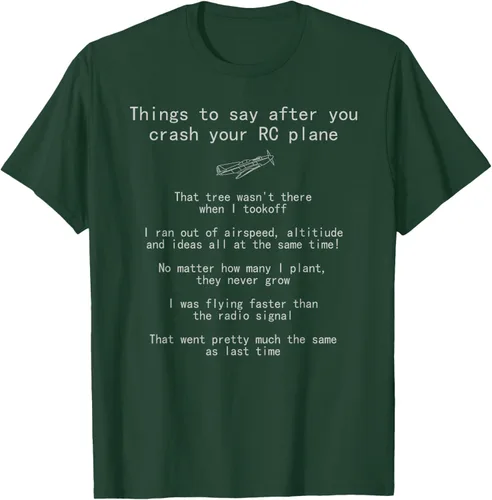 Vista 62 de Cosas que decir cuando te estrellas con tu camiseta RC Plane hobby