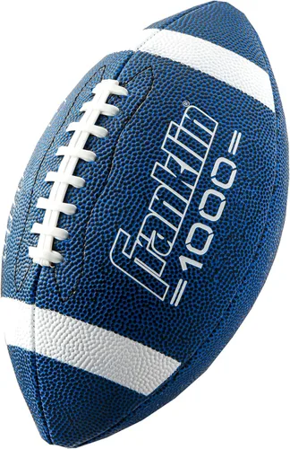 Vista 10 de Franklin Sports Youth + Adult Footballs - Extra Grip 1000 Official Size, Junior + Pee Wee Kids - 1 + 12 Packs Negro/Óptico