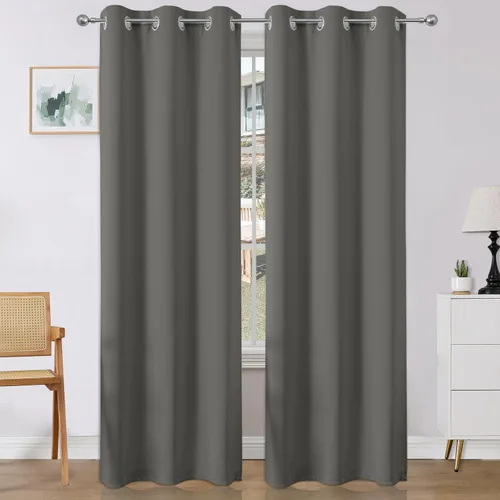 Vista 22 de Joydeco Cortinas opacas para dormitorio de 72 pulgadas de largo, 2 paneles de cortinas con aislamiento térmico para oscurecer la habitación
