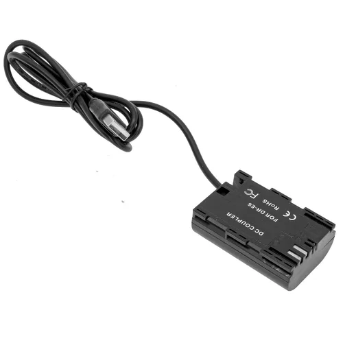 Vista 4 de GyroVu Reemplazo de batería USB a DUMMY para CANON LP-E6 40" Cable adaptador