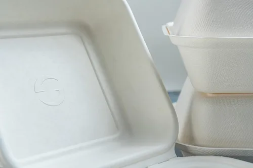 Vista 8 de Greenwave Evolution TW-BOO-004 - Recipientes para alimentos de 6 x 6 x 3 pulgadas, bagazo con aspecto de mármol, 100% compostable, desechables