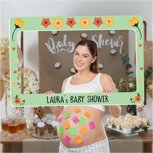 Vista 19 de SPEEDYORDERS Cute Cats - Marco de fotos para baby shower, marco de fotos personalizado, marco de fotos personalizado para cabina de fotos (papel)