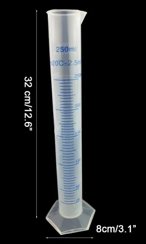 Vista 3 de Winterworm® 8.5 fl oz 2.5L Graduado Plástico Transparente Graduado Cilindro