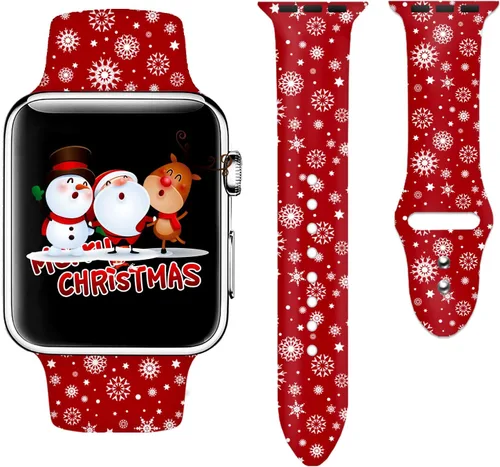 Vista 8 de Sport Silicone Band for Apple Watch Bands 38mm-49mm Women Men autismo