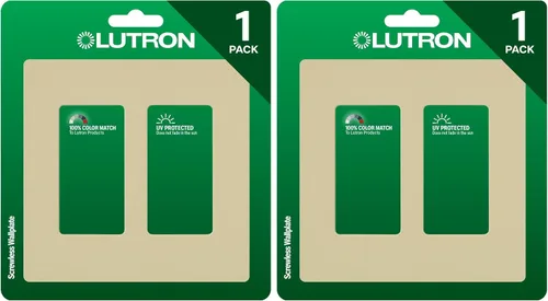 Vista 8 de Lutron Claro - Placa de cubierta para interruptor de luz, placa de pared de 2 posiciones, para interruptores de luz decorativos, cubierta