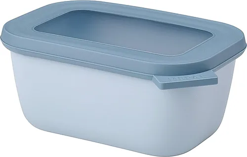 Vista 47 de Mepal Cirqula - Recipiente circular rectangular para almacenar y servir alimentos de 67.6 fl oz / 68 onzas con tapas transparentes, perfecto