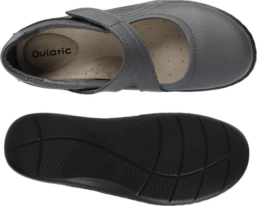 Vista 8 de Zapatos planos clásicos y cómodos Mary Jane para mujer, zapatos de vestir casuales a la moda, bonitos zapatos de vestir con puntera cerrada, ligeros