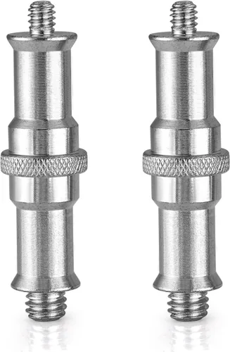 Vista 10 de Neewer® Adaptador convertidor de tornillo roscado de metal de 1/4" 3/8" para cámara DSLR, trípode, plataforma de hombro, soporte de luz, jaula