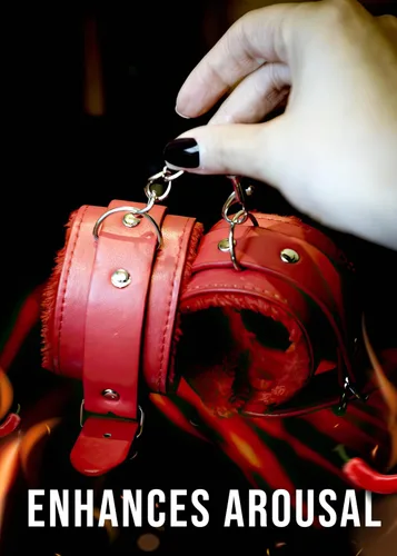 Vista 3 de Esposas sexuales para adultos Dormitorio BDSM Sexy con los ojos vendados máscara de ojos de satén para adultos Peludo Puño Peludo Restricciones
