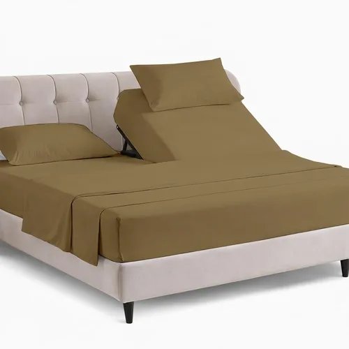 Vista 12 de KRISHNA Juego de sábanas prémium de 4 piezas de 34 pulgadas para cama ajustable con números de sueño, 100% algodón egipcio, sábana bajera ajustable