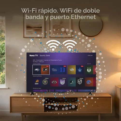 Vista 12 de TCL 50" R7D 4K QLED Roku TV (50R7D)