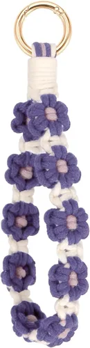 Vista 166 de Llavero de macramé bohemio con tejido exquisito llavero hecho a mano para mujer