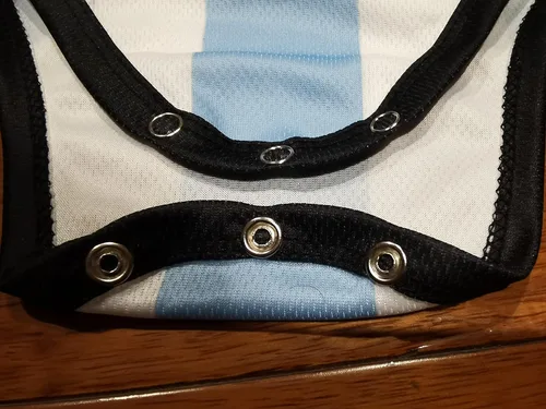Vista 4 de Argentina - Kit de camiseta para bebés de fútbol y fútbol de la selección nacional para niños y niñas manga larga