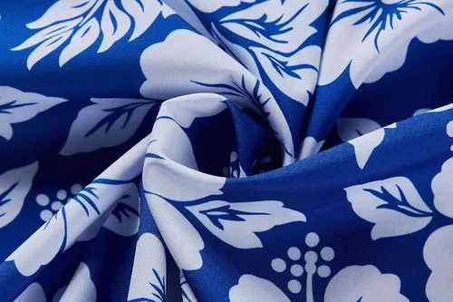 Vista 6 de EUOW - Camisas hawaianas para hombre de manga corta con botones, estampadas para la playa y el verano