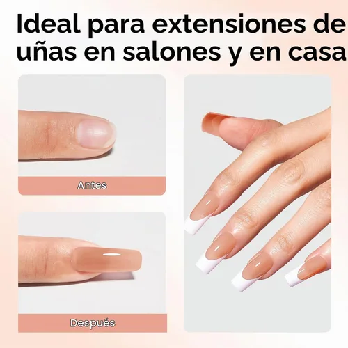 Vista 3 de GELLEN - Gel de polietileno desnudo, constructor de gel de extensión de uñas, HEMA y TPO y sin TMPTA